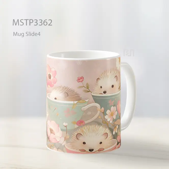 Kucing Dalam Bunga Mug MSTP3362