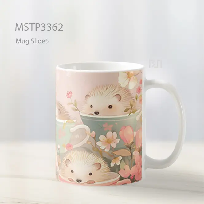 Kucing Dalam Bunga Mug MSTP3362 - All-side / Desain