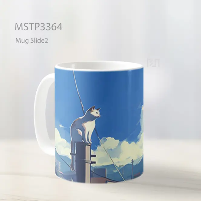 Kucing Di Atap Mug MSTP3364 - All-side / Desain