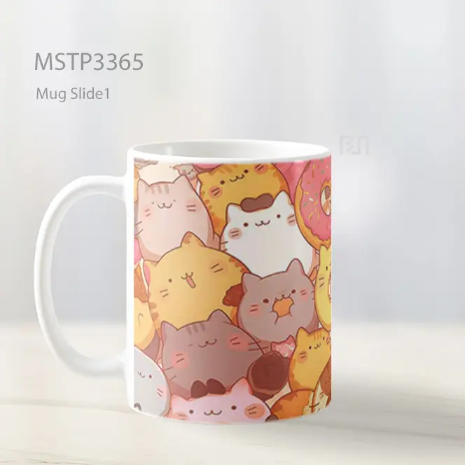 Kucing Donat Mug MSTP3365 - All-side / Desain
