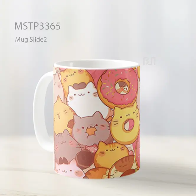 Kucing Donat Mug MSTP3365 - All-side / Desain