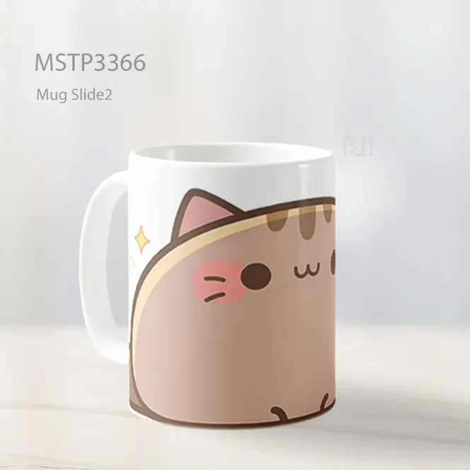 Kucing Gemuk Chibi Mug MSTP3366 - All-side / Desain