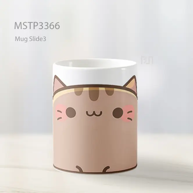 Kucing Gemuk Chibi Mug MSTP3366 - All-side / Desain