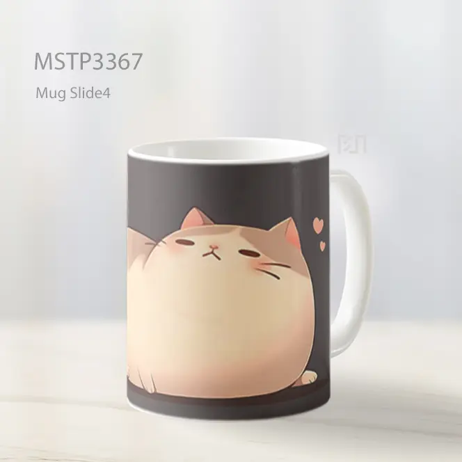Kucing Gemuk Tidur Nyenyak Mug MSTP3367