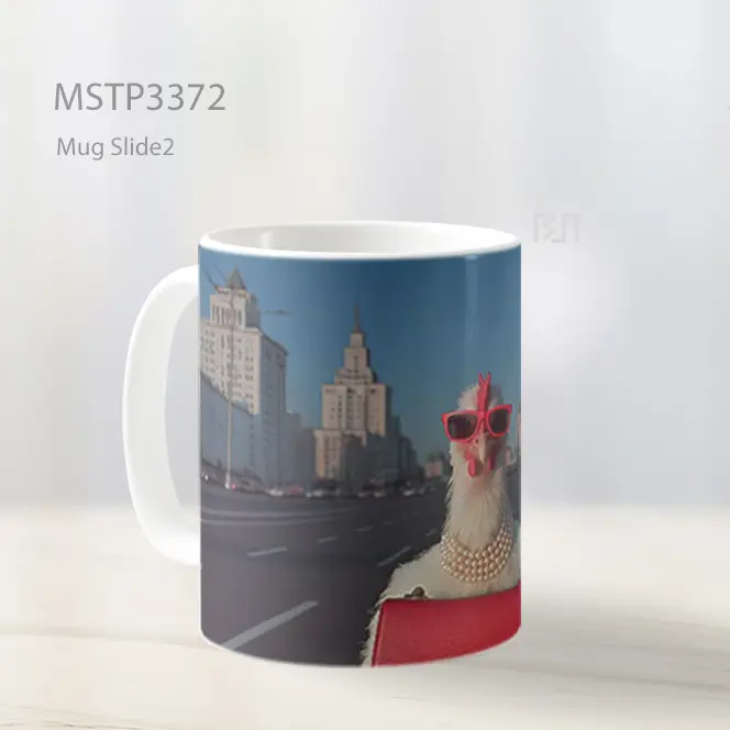 Kucing Keren Berkacamata Mug MSTP3372 - All-side / Desain