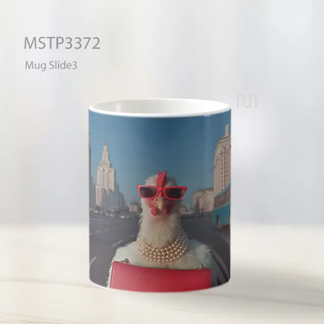Kucing Keren Berkacamata Mug MSTP3372 - All-side / Desain
