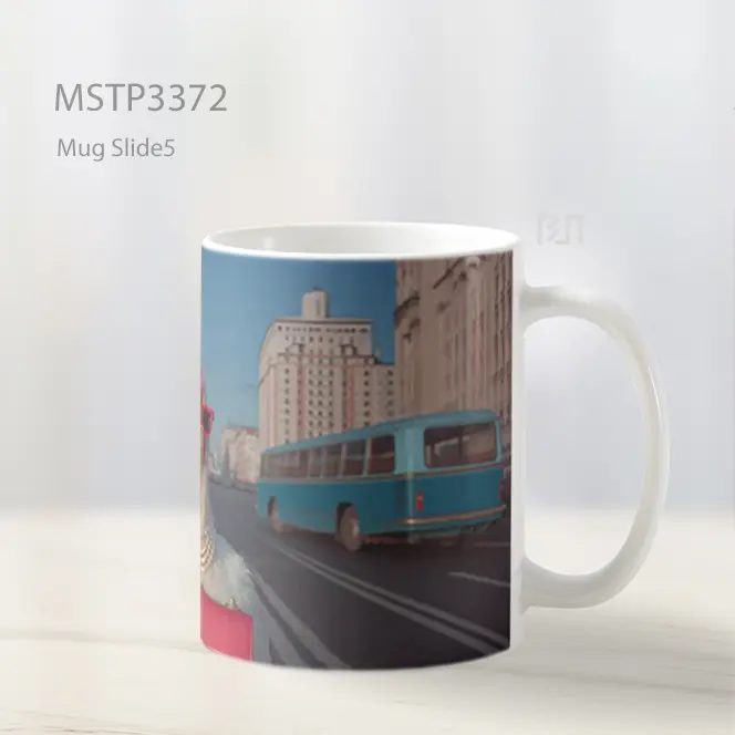 Kucing Keren Berkacamata Mug MSTP3372 - All-side / Desain