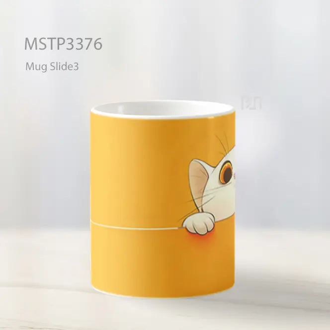 Kucing Mengintip Mug MSTP3376 - All-side / Desain
