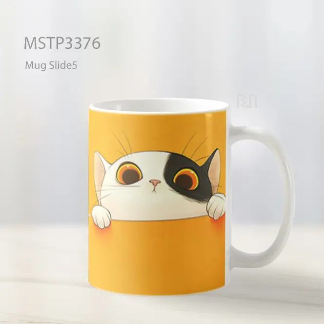 Kucing Mengintip Mug MSTP3376 - All-side / Desain