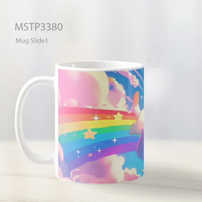 Kucing Pelangi Mug MSTP3380 - All-side / Desain