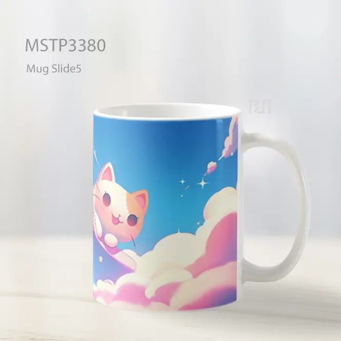 Kucing Pelangi Mug MSTP3380 - All-side / Desain