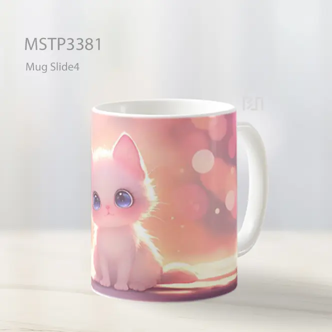 Kucing Pink Imut Mug MSTP3381