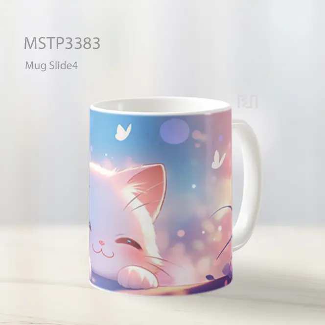 Kucing Senyum Bahagia Mug MSTP3383