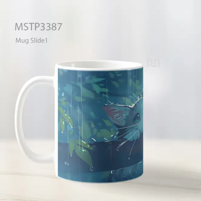 Kucing Sungai Mug MSTP3387 - All-side / Desain