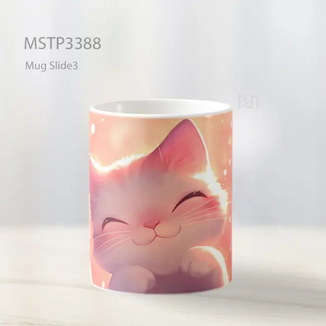 Kucing Tersenyum Mug MSTP3388 - All-side / Desain