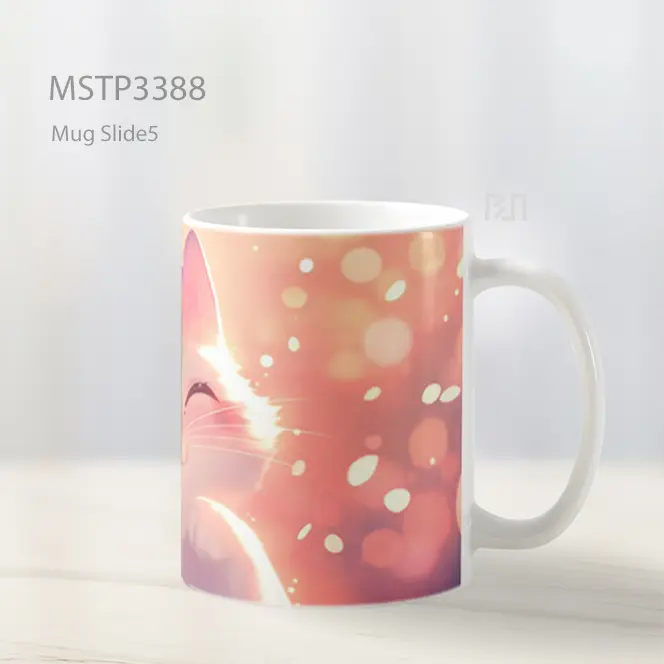 Kucing Tersenyum Mug MSTP3388 - All-side / Desain