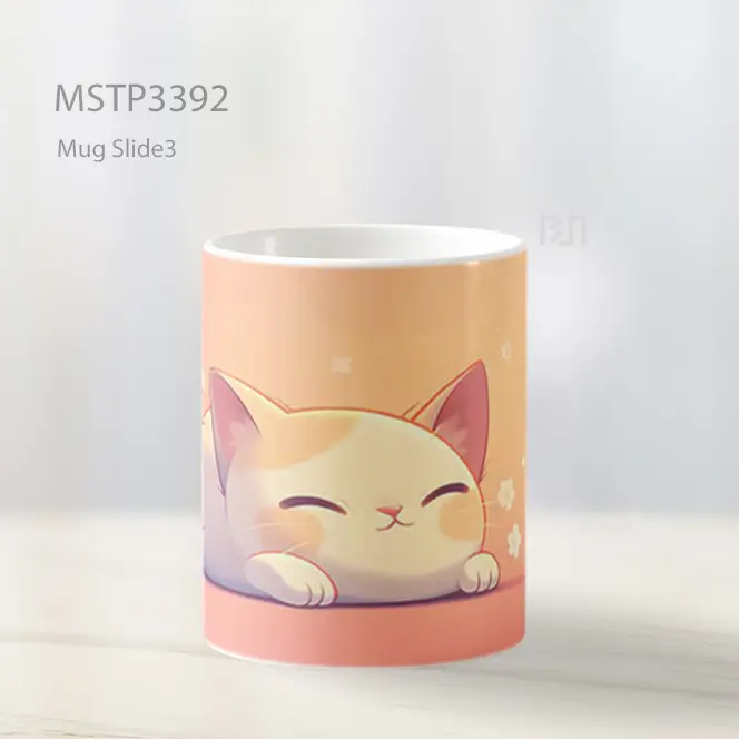Kucing Tidur Tenang Mug MSTP3392 - All-side / Desain