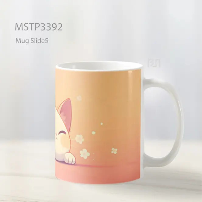 Kucing Tidur Tenang Mug MSTP3392 - All-side / Desain