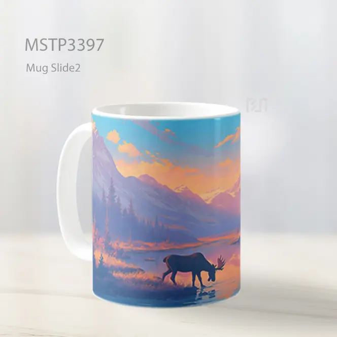 Kuda Di Pegunungan Mug MSTP3397 - All-side / Desain