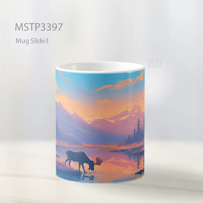 Kuda Di Pegunungan Mug MSTP3397 - All-side / Desain