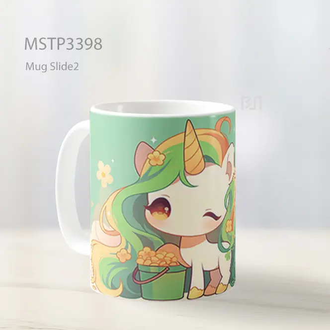 Kuda Unicorn Warna Warni Mug MSTP3398 - All-side / Desain