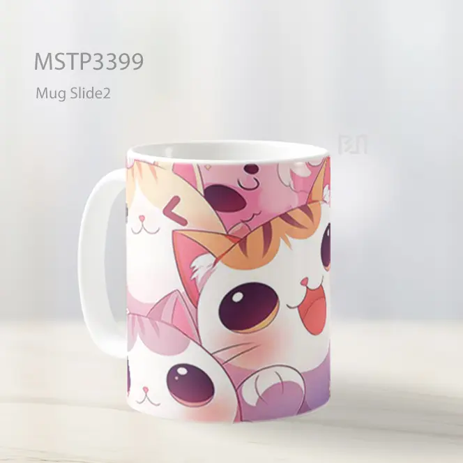Kumpulan Anak Kucing Mug MSTP3399 - All-side / Desain
