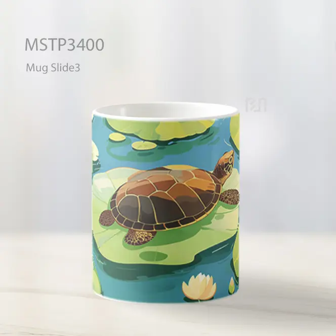 Kura Kura Di Daun Teratai Mug MSTP3400 - All-side / Desain