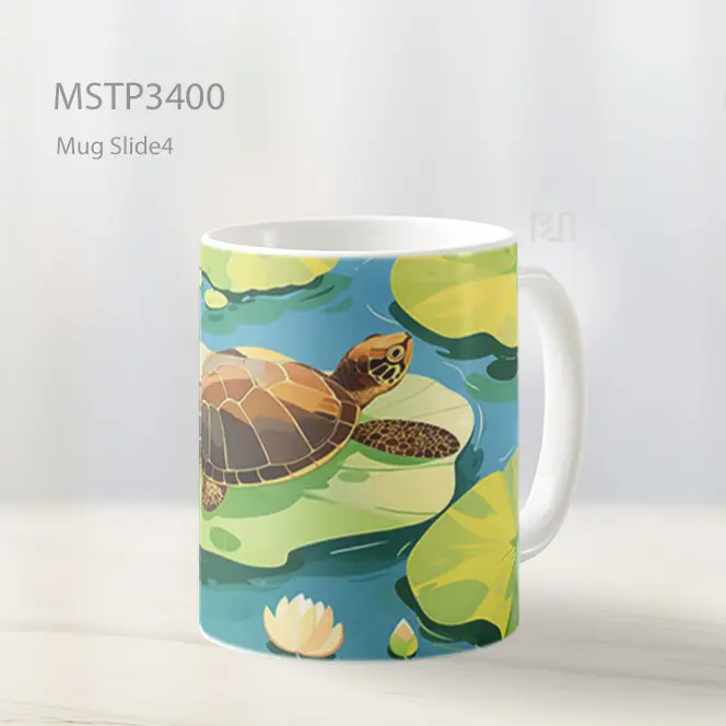 Kura Kura Di Daun Teratai Mug MSTP3400