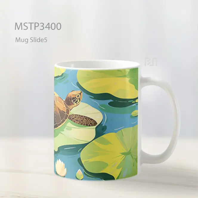 Kura Kura Di Daun Teratai Mug MSTP3400 - All-side / Desain
