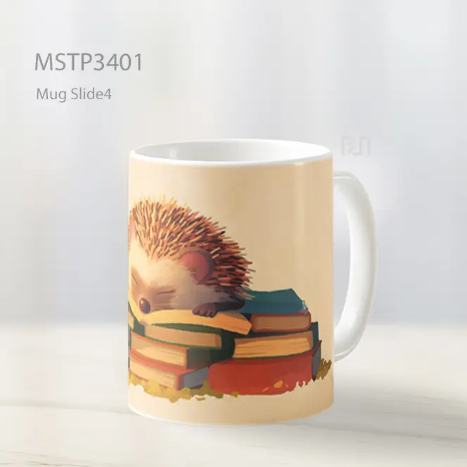 Landak Di Atas Buku Mug MSTP3401
