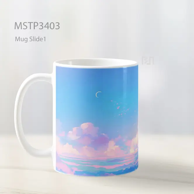 Langit Awan Biru Pink Mug MSTP3403 - All-side / Desain