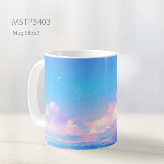 Langit Awan Biru Pink Mug MSTP3403 - All-side / Desain