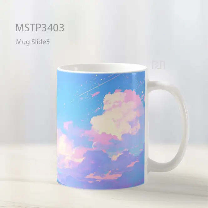 Langit Awan Biru Pink Mug MSTP3403 - All-side / Desain