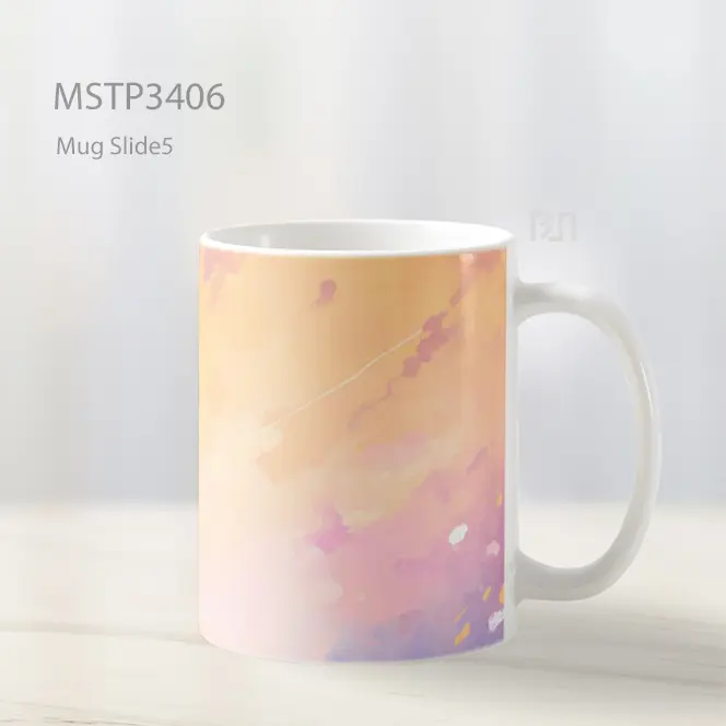 Langit Jingga Pastel Mug MSTP3406 - All-side / Desain