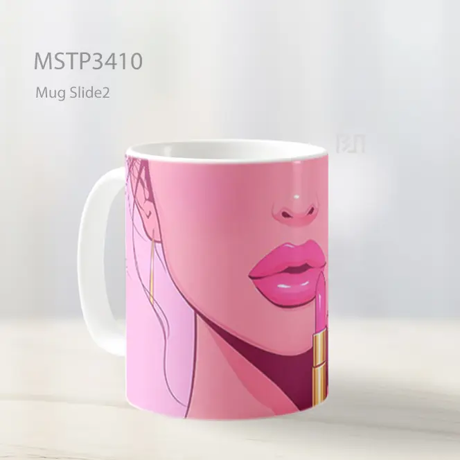 Lipstik Pink Mug MSTP3410 - All-side / Desain