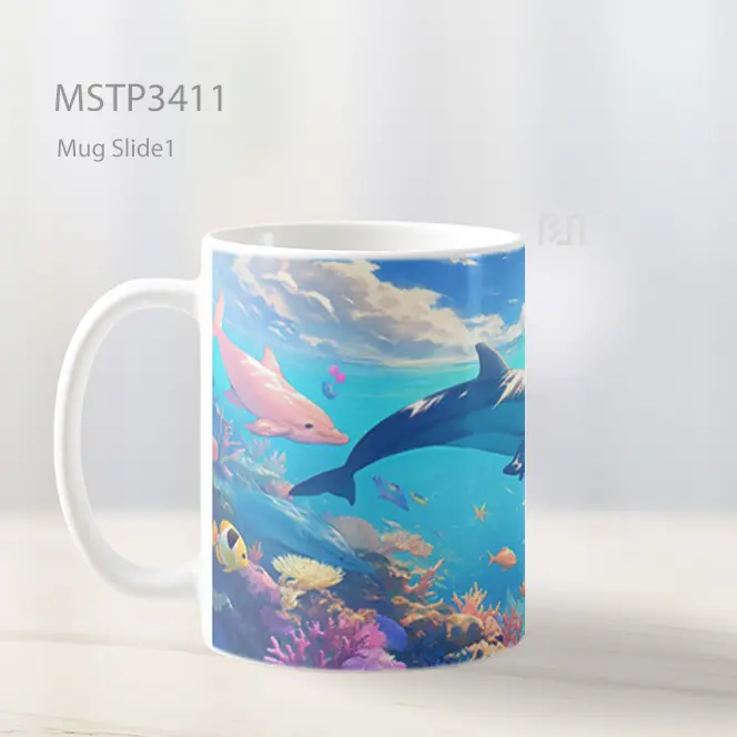 Lumba Lumba Ceria Mug MSTP3411 - All-side / Desain