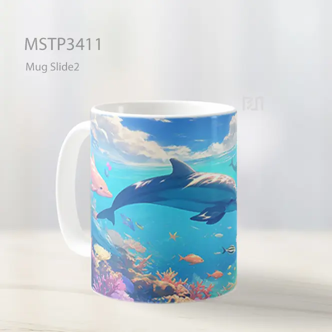 Lumba Lumba Ceria Mug MSTP3411 - All-side / Desain