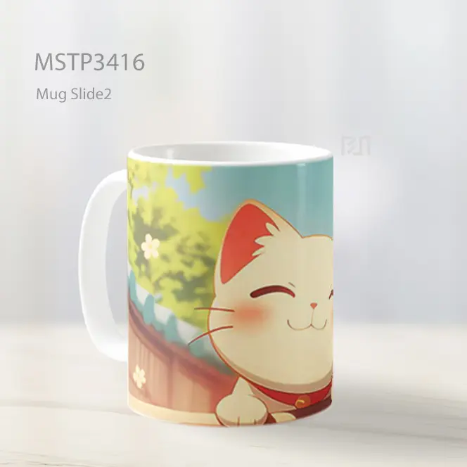 Maneki Neko Ceria Mug MSTP3416 - All-side / Desain
