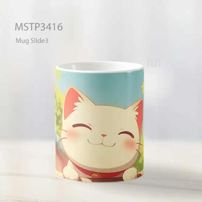 Maneki Neko Ceria Mug MSTP3416 - All-side / Desain