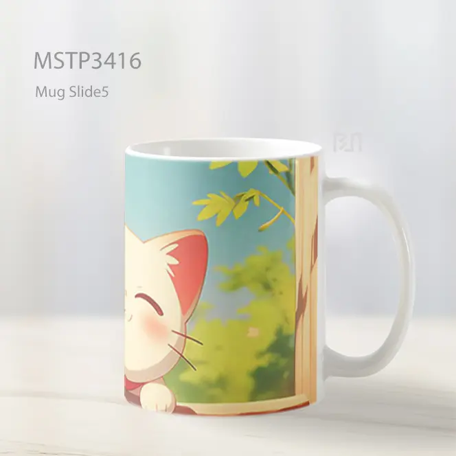 Maneki Neko Ceria Mug MSTP3416 - All-side / Desain