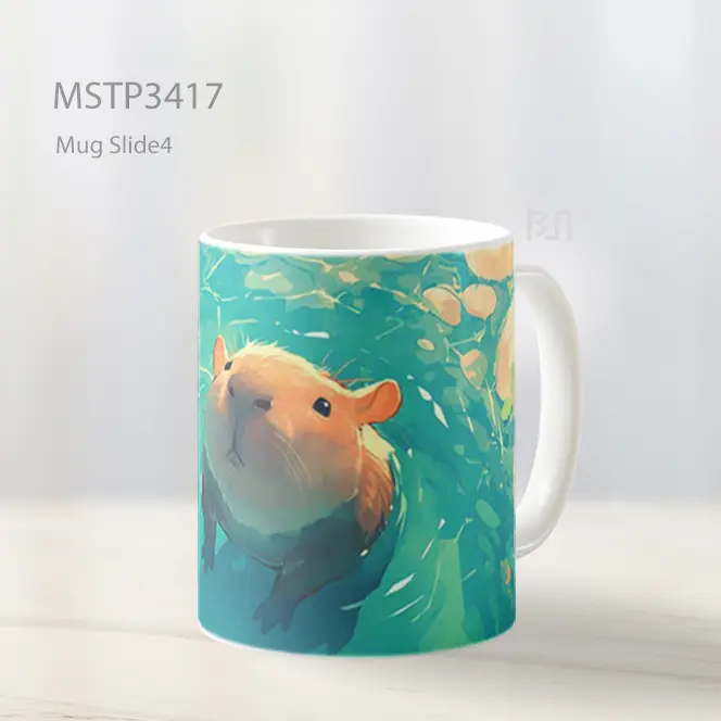 Marmut Berenang Mug MSTP3417