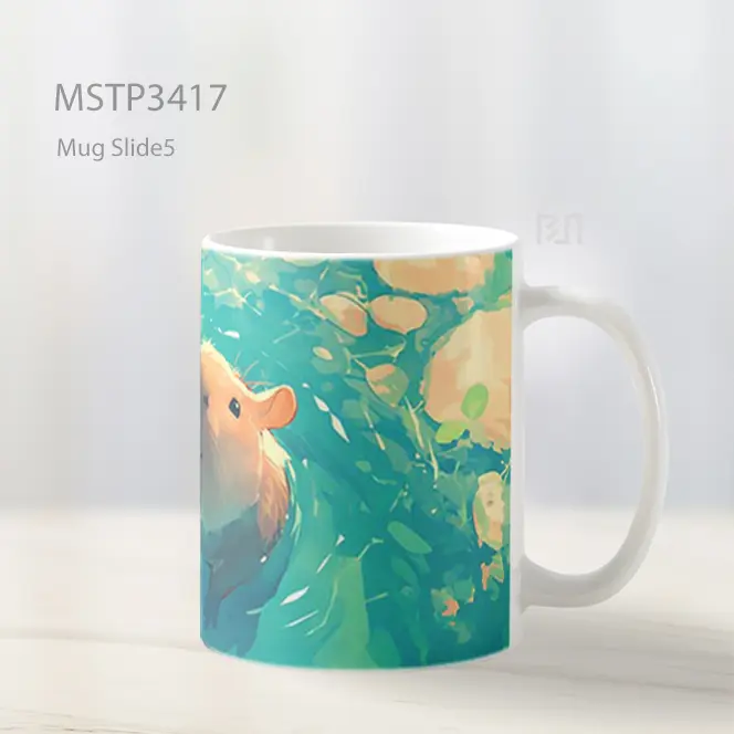 Marmut Berenang Mug MSTP3417 - All-side / Desain