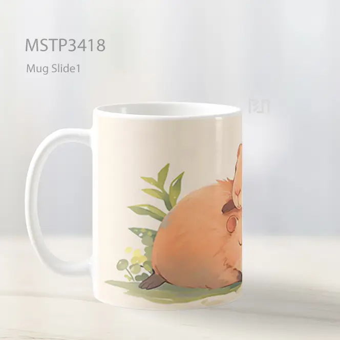 Marmut Berpelukan Mug MSTP3418 - All-side / Desain