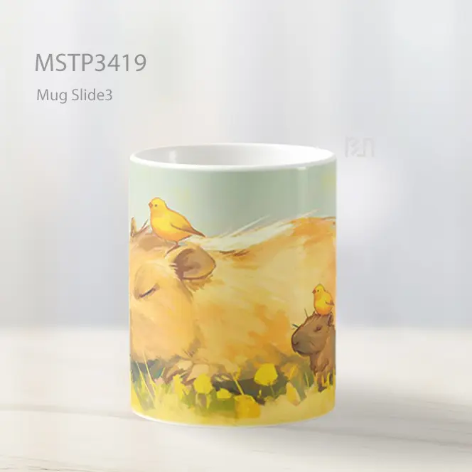 Marmut Di Rumput Mug MSTP3419 - All-side / Desain