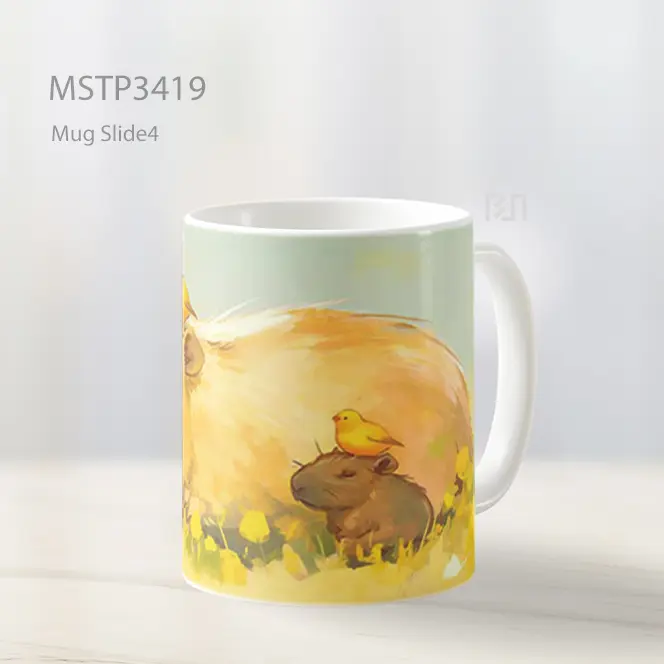 Marmut Di Rumput Mug MSTP3419