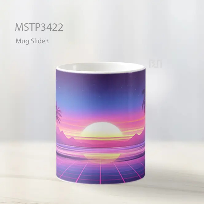 Matahari Pantai Tropis Mug MSTP3422 - All-side / Desain