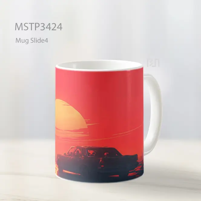 Matahari Terbenam Merah Mug MSTP3424