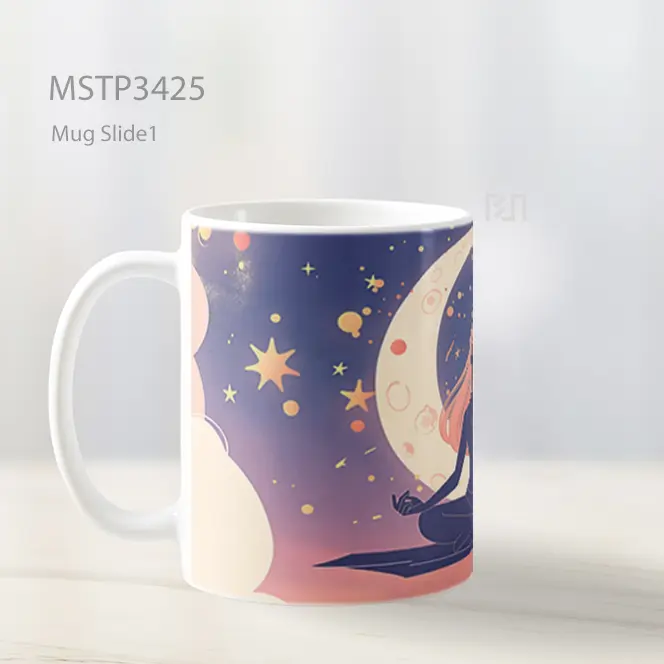 Meditasi Bulan Mug MSTP3425 - All-side / Desain