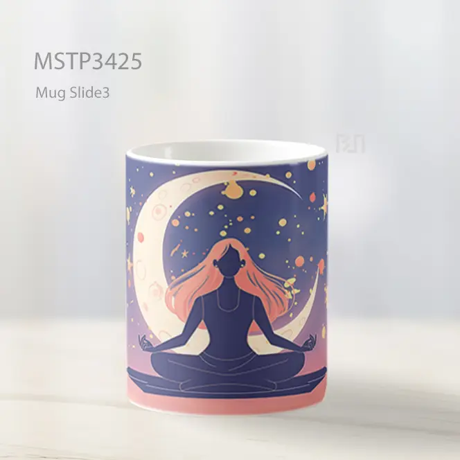 Meditasi Bulan Mug MSTP3425 - All-side / Desain