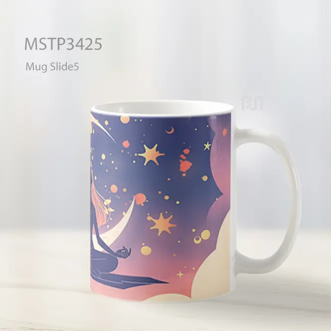 Meditasi Bulan Mug MSTP3425 - All-side / Desain